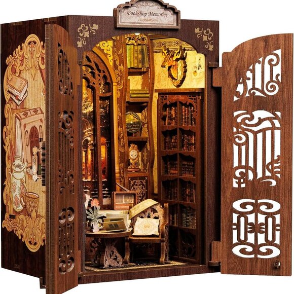 Other - Book Nook Kit - DIY Miniature House Dollhouse Kit for Adult and Teens, Booknook